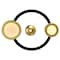 Cwi Lighting Deux Lunes LED Chandelier With Sun Gold & Black Finish 1215P20-2-625 - alternate 2